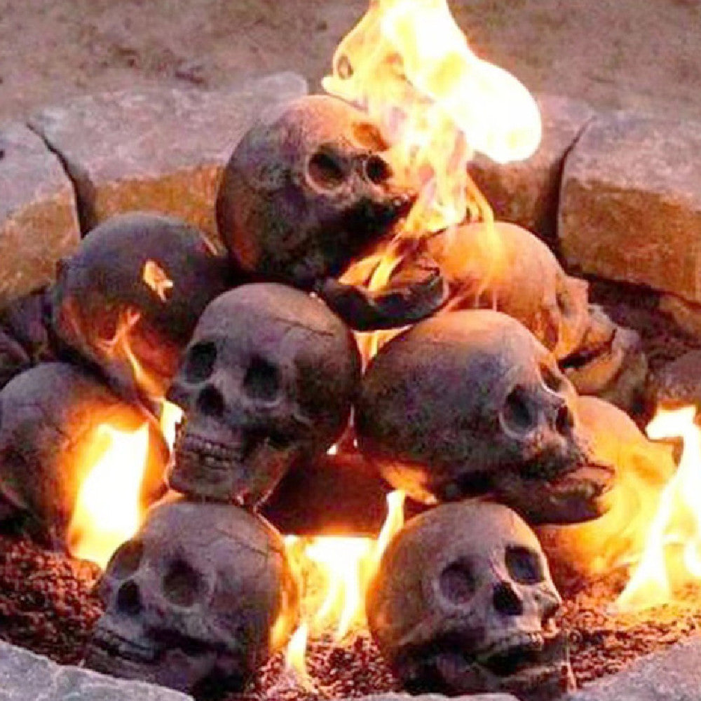 Must-Have Halloween Decor: Skull BBQ Ceramic Sculpture