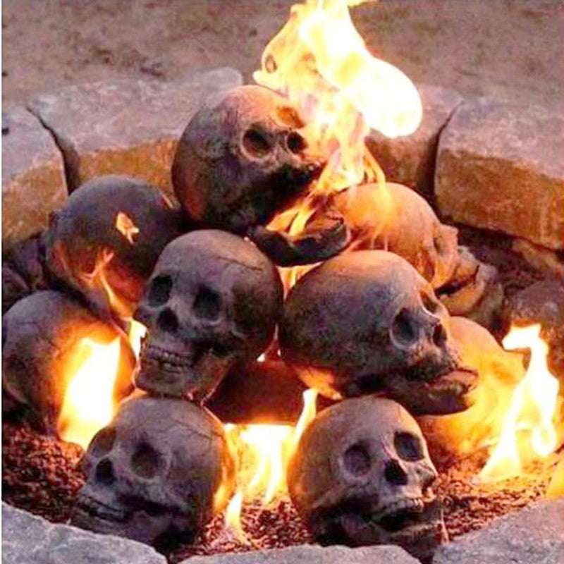 Must-Have Halloween Decor: Skull BBQ Ceramic Sculpture