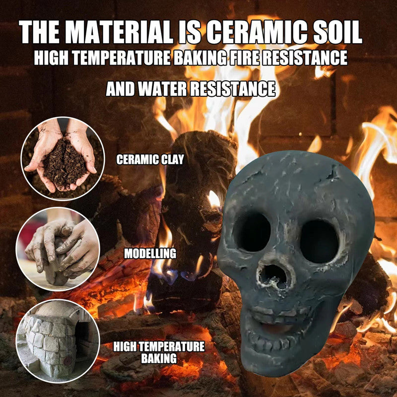 Must-Have Halloween Decor: Skull BBQ Ceramic Sculpture