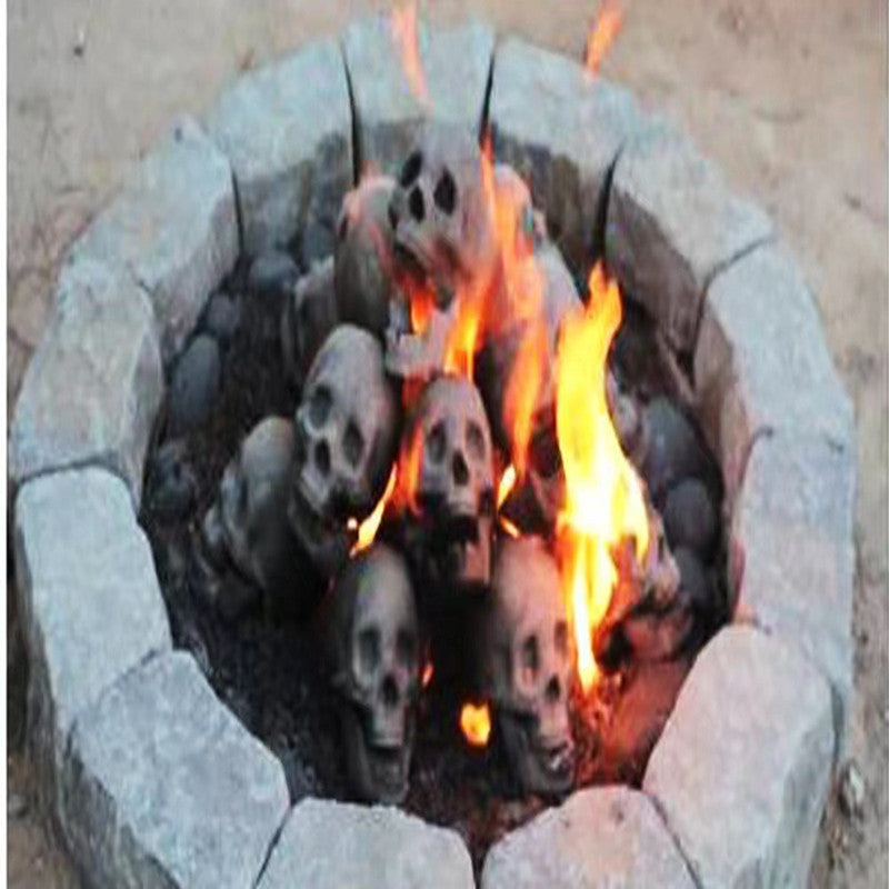 Must-Have Halloween Decor: Skull BBQ Ceramic Sculpture