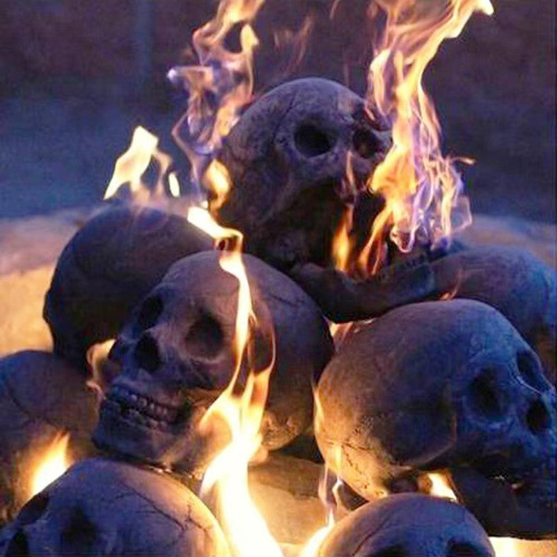 Must-Have Halloween Decor: Skull BBQ Ceramic Sculpture